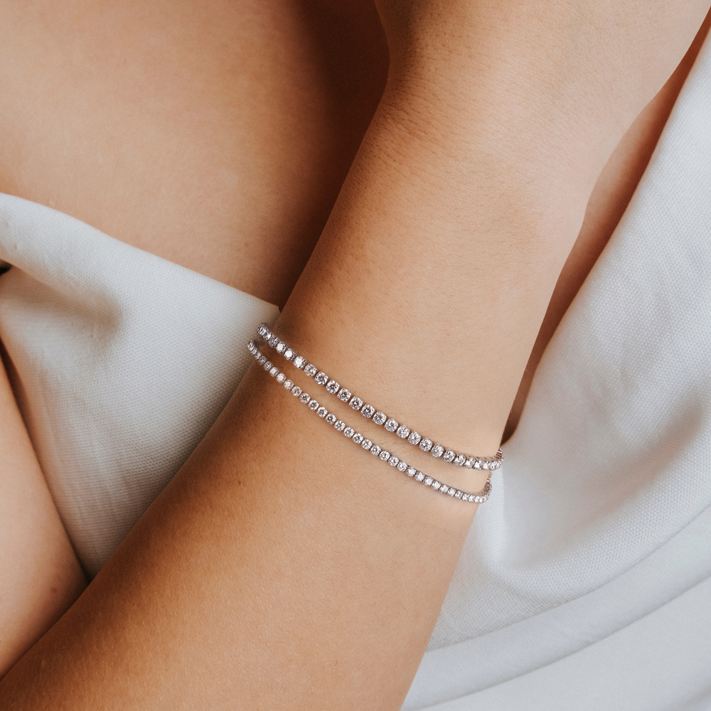 Double Line Ultra Light Tennis Bracelet (2.70mm)